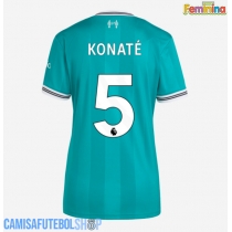 Camisa de time de futebol Liverpool Ibrahima Konate #5 Replicas 3º Equipamento Feminina 2025-26 Manga Curta